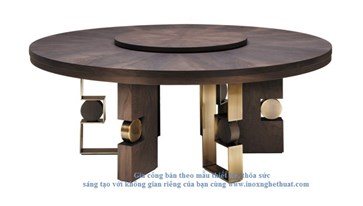 Bàn inox cao cấp F2 Decor -  SMANIA RODRIGO CIRCULAR DINING TABLE