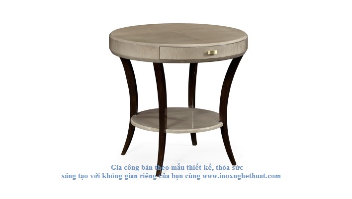 JONATHAN CHARLES OPERA ART DECO ROUND SIDE TABLE Gia công inox cao cấp The luk 0982 620 546