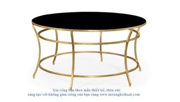 Bàn inox cao cấp F2 Decor - JONATHAN CHARLES IRON ROUND COFFEE TABLE