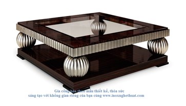 Bàn inox cao cấp F2 Decor - EPOCA HERMINE COFFEE TABLE