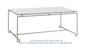 Bàn inox cao cấp F2 Decor - JONATHAN CHARLES IRON RECTANGULAR COFFEE TABLE