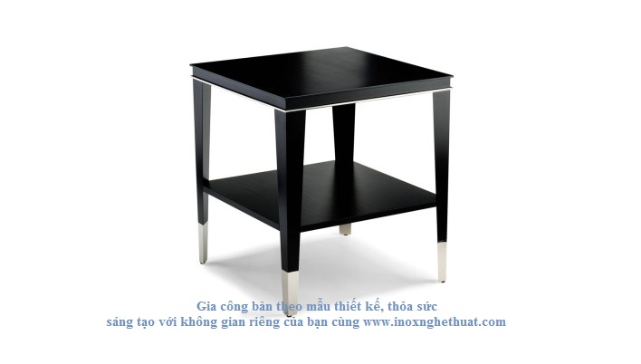 BLACK & KEY ROGERS LAMP TABLE Gia công inox cao cấp The luk 0982 620 546