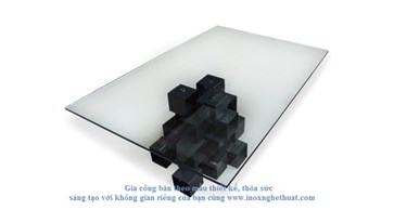 Bàn inox cao cấp F2 Decor - MARTIN EDEN CRYSTAL COFFEE TABLE