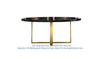 Bàn inox cao cấp F2 Decor - DOM EDIZIONI PIERRE DINING TABLE