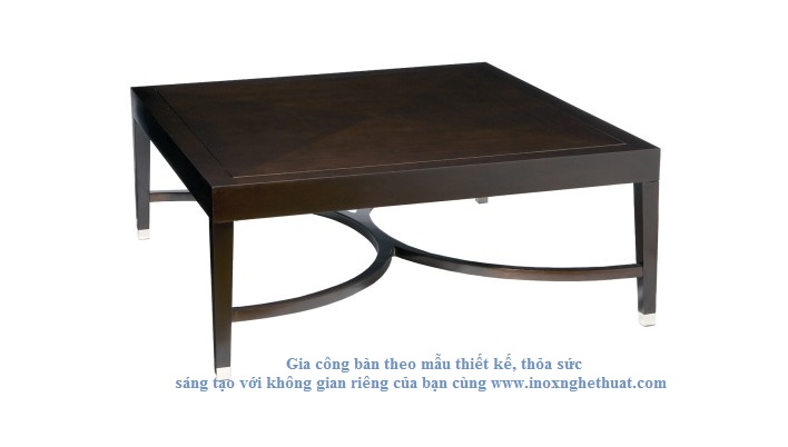 Bàn inox cao cấp F2 Decor - JUSTIN VAN BREDA ALEXANDER SQUARE COFFEE TABLE