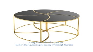 Bàn inox cao cấp F2 Decor - EICHHOLTZ CARTER COFFEE TABLE