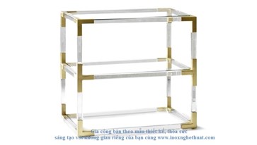 JONATHAN ADLER JACQUES SIDE TABLE Gia công inox cao cấp The luk 0982 620 546