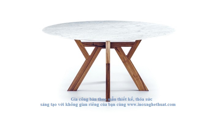 Bàn inox cao cấp F2 Decor - BROSS TRIGONO CIRCULAR DINING TABLE