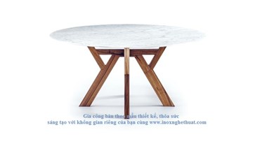 Bàn inox cao cấp F2 Decor - BROSS TRIGONO CIRCULAR DINING TABLE