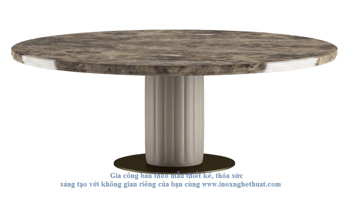 Bàn inox cao cấp F2 Decor - SIGNORINI & COCO BYRON ROUND TABLE