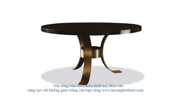 Bàn inox cao cấp F2 Decor - DOM EDIZIONI MASSIMO MACASSAR DINING TABLE