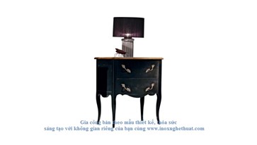 AM CLASSIC MATISSE 2 DRAWER SIDE TABLE Gia công inox cao cấp The luk 0982 620 546